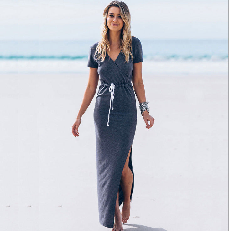 Elegantes Sommerkleid aus Baumwolle
